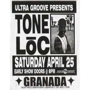 Tone Loc Granada Lawrence Original Concert Poster 