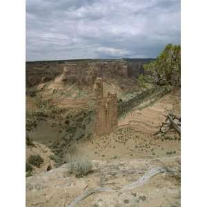 Rock Formation, Spider Rock from Rim, Canyon De Chelly, Arizona, USA 