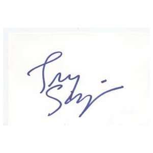 TRACY SCOGGINS Signed Index Card In Person