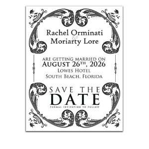    60 Save the Date Cards   Dancing Knight & Me