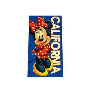 Walt Disney character bath towel  Minnie Mouse California Beach towel 