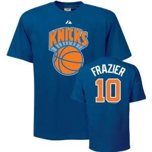 Walt Frazier Blue Majestic Throwback Player Name and Number New York 