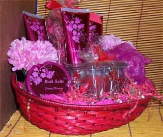 Gift Basket Cherry Blossom Holiday Gift Lotion Scrub #2  