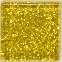 15   1 inch BRIGHT GOLD Glitter Glass Mosaic Tiles  