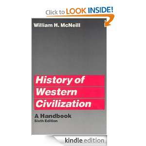   Civilization A Handbook William H. McNeill  Kindle Store