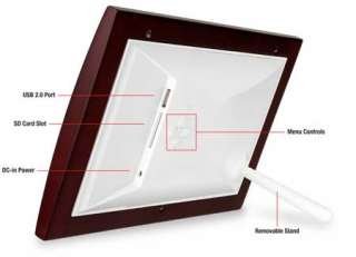   VFA720W 10 7 Inch Digital Picture Frame   Wooden