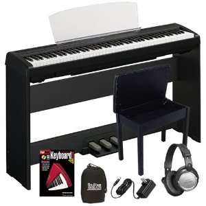 Yamaha P 95B Digital Piano COMPLETE HOME BUNDLE w/ Stand, Bench, Pedal 