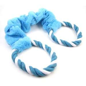  Blue Elastic Pull Ring Dog Rope Toy