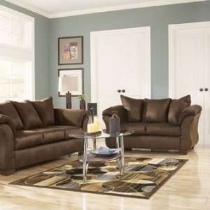  Market Square Dollar Bay 2 Piece Sofa and Loveseat Set in 