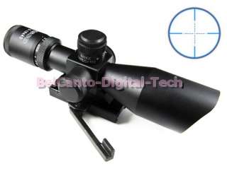 AIM Style 2.5 10x40 Blue Illminated Mil Dot Sniper Rifle Scope with QD