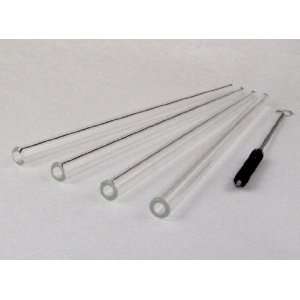   of 4 Simple Elegance Drinking Straws w/Brush