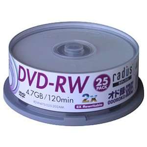  Radius Technology DVD RW 4.7 GB / 120 Min 2x ( 25 pack 