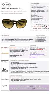 TODS TO 0005 SUNGLASSES NEW,ALL COLORS AUTHENTIC TO 005,TO 05 , TODS 