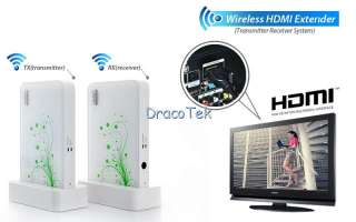 Wireless HDMI Extender with remote (HD audio video Transmitter 