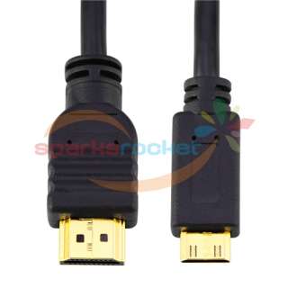 10FT 3M HDMI to Mini HDMI Male Gold Cable For HDTV DV  