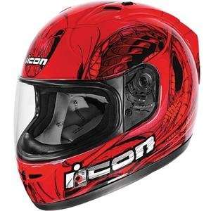  Icon Alliance SSR Speedfreak Helmet   2009   Small/Red 