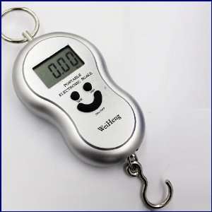  Sliver Digital Hanging Luggage Fishing Weight LCD Scale 