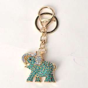  Elephant Figure Metal Key Ring Keychain Key Hook Office 