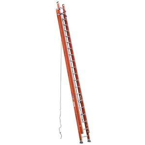 40 Foot 300 Pound Duty Rating Fiberglass Flat D Rung Extension Ladder 
