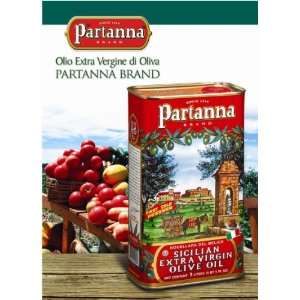 Partanna Extra Virgin Olive Oil, 101 Ounce Tin  Grocery 