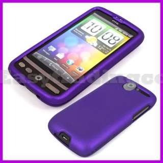 Rubber Silicone Hard Case for HTC Desire Bravo Purple  