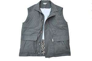 OUTDOOR VEST HUNTING & SHOOTING TAG MENS 100%COTTON SIZE 2XL OLIVE 