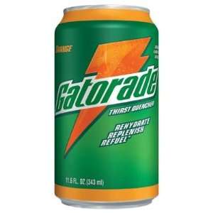  Gatorade 11.6 Ounce Ready To Drink Can Orange Electrolyte 