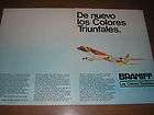 2000 LANCHILE AIRLINES AMPLITUD INFINITA jn2 PRINT AD in SPANISH items 