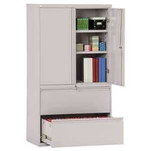   Drawer Lateral File Cabinet With Storage, 36w x 19 1/4d x 65 1/4h, Lt