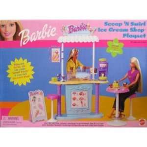 Rare Barbie Scoop N Swirl Ice Cream Shop Playset  