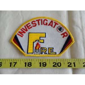  Fire Investigator Patch 