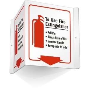  To Use Fire Extinguisher  (with symbol and graphic 
