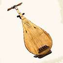 dangbipa is an instrument with four strings placed on its curved wood 