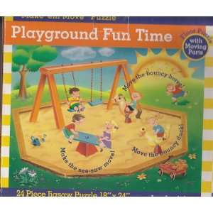    Playground Fun Time Make Em Move Floor Puzzle Toys & Games