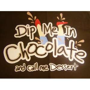    Attitude funny Dip me in chocolate brown apron