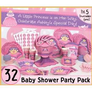  Pretty Princess   32 Baby Shower Party Pack Toys & Games