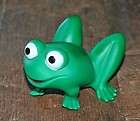 big green vintage 1970 s rubber frog squeaky toy happy smile returns 