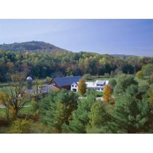  View Over Farm Buildings and Landscape, Vermont, New 