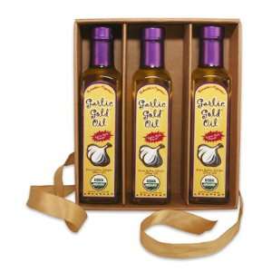 Garlic Gold Oil Gift Box (3 pack)  Grocery & Gourmet Food