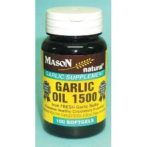  Mason GARLIC OIL 1500 MG SOFTGELS 100 per bottle Health 