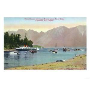  Vancouver, Canada   Howe Sound View of Union Steamer at 