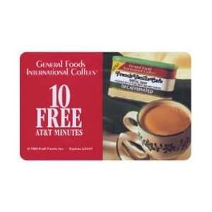 Collectible Phone Card 10m General Foods International Coffees Promo 