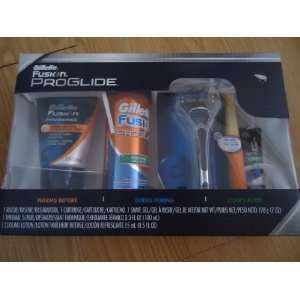 Gillette Fusion ProGlide 4 pc Shaving Gift Set   razor, shave gel 