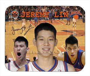   Jeremy Lin linsanity facsimile autograph NY Knicks Player Mouse Pad