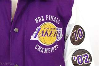 Los Angeles Lakers Wool Leather Jacket 11 x NBA Champs  
