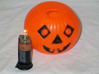 Vtg Tico Toys Plastic Halloween Lighted Jack O Lantern  