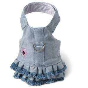 Dog Boutique Harness in Blue Jean Fringe Size See Chart 