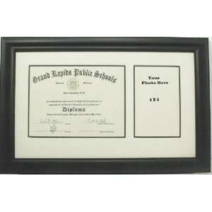  Graduation Diploma Creme & Green Certificate Photo Frame 