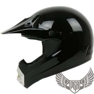   MX ATV Dirt Bike Off Road Helmet (XX Large, Gloss Black) Automotive