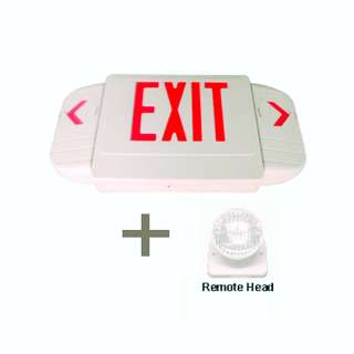 All Direciton LED Exit Sign Plus Remote Head,E43R  
